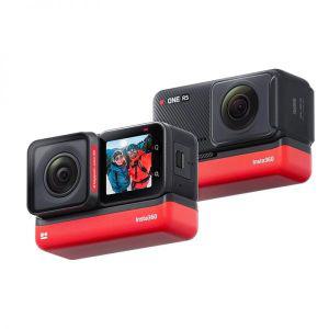 Insta360 One Rs 액션 카메라-5.7k 360 비디오 카메라, 렌즈 교체 및 방수, 4k 60fps 스포츠 캠, 트윈, 1
