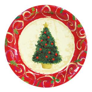 크리스마스접시 (트리) 성탄절 테이블 장식 파티 소품