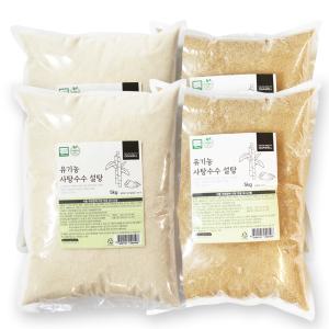 유기농원당 사탕수수 (비정제) 갈색/밝은색 설탕 10kg/20kg/25kg