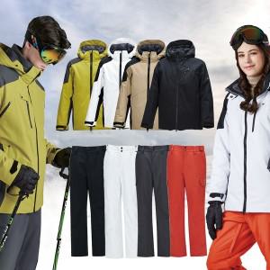 [아웃도어스/푸마]푸조 남성 여성 스키복 스키옷 보드복 자켓 상의+바지 하의 세트