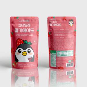 칸타빌레 딸기 에이드 편의점 얼음컵 파우치 음료 230ml 10팩