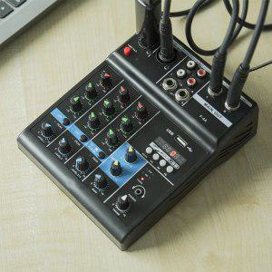 오디오믹서 소형 사운드  휴대용 DJ 시스템 USB 전문 인터페이스 오디오 디지털 믹서