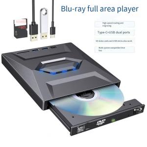 휴대용 외장 블루레이 드라이브 USB 3.0 및 C타입 BD 플레이어 DVD 3D 읽기 다기능 플매트 카펫 러그인 BD-