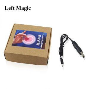 마술 도구 키트 핑거팁 플라잉 카드 전기 버전 매직 트릭 플로팅 포커 용품 Ufo 멘탈리즘 클로즈업 스테이