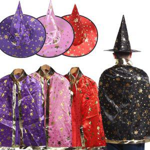 마녀 드라큘라 망토 할로윈 데이 빨간 의상 코스튬 복장 마녀옷 반짝이 박쥐