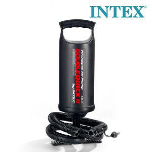 INTEX 핸드펌프 68614 에어 매트튜브 휴대용 퀵펌프 물놀이 다용도 이용 튜브용 투입 공기