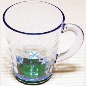 [신세계몰]투명 아크릴 손잡이컵-색상랜덤 물컵 아이스커피컵 (WB28D5E)