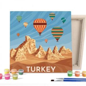 DIY 페인팅 그림 그리기 색칠하기 랜드마크 터키 사막투어 25X25