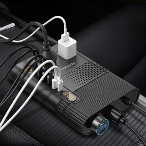 차량용 인버터 200w 충전기 초고속 USB 시거잭 변환기 콘센트 220V 12V / 24V 겸용