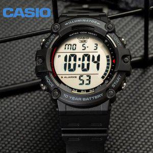 [카시오] 지샥 10년전지 빅사이즈 다이버 군인시계 방수 전자 손목시계