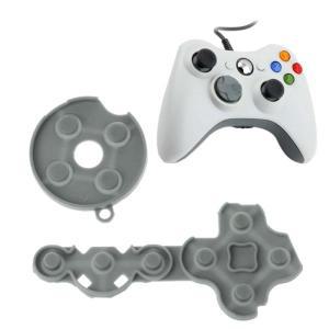 마이크로소프트 Xbox 360 무선 컨트롤러 교체 전도성 고무 접촉 실리콘 패드 버튼 D패드 수리 부품 2 피스