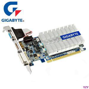 GIGABYTE 그래픽 카드 64 비트 GDDR3 비디오 nVIDIA Geforce GPU PC 게임 DVI VGA 중고 n210 G210 1G 1GB