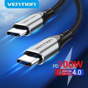 Vention-USB 100 C to 타입 PD 고속 충전 케이블 삼성호환 S20 맥북호환 아이패드호환 제품과 호환 4.0 년