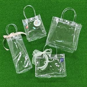 PVC 투명 젤리 구디백 쇼핑백 투명백 답례품 포장 비닐 선물포장 세로형1호 꽃집 간식가방 생일파티