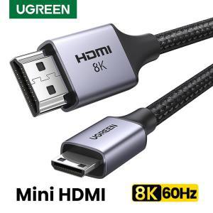 UGREEN 미니 HDMI 호환 케이블, 라즈베리 파이 제로 그래픽 비디오 카드 카메라 캠코더, 8K 2.1 60Hz