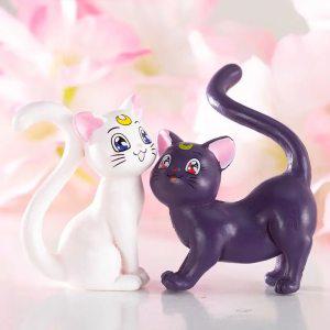 몽키 원피스 한정판 캐릭터 피규어 애니메이션 루나 고양이 만화 액션 장난감 3-4cm 세트당 2 개