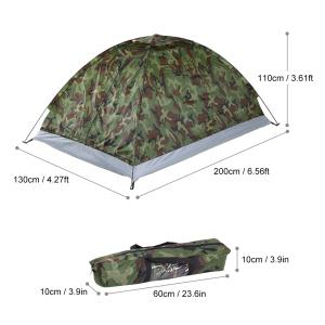 고아웃스프링힐 백팩킹텐트 헬스포츠발할 TOMSHOO 휴대용 캠핑 텐트 2 인용 위장 야외 장비 200x130x110cm