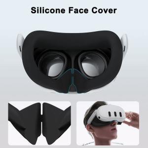 VR 헤드셋 컨트롤러용 실리콘 커버 세트 렌즈 캡 얼굴 케이스 아이 마스크 액세서리 8 in 1 Oculus/Meta Qu