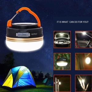 휴대용 LED 골드 캠핑 텐트 랜턴, USB 충전식, 마그네틱 램프, 야외 조명, 유연한 300LM, 3W