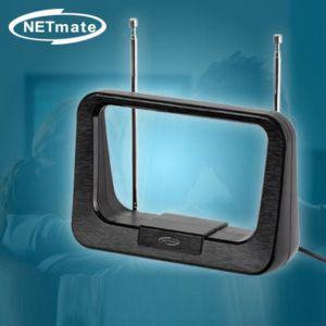 NETmate NM-AT119 디지털 TV 실내 수신 안테나 무전원 지상파tv안테나 tv안테나수신기 실외안테나