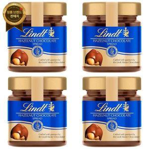 (영국직배) 린트 헤이즐넛 초콜릿 스프레드 초코잼 200g 4팩 Lindt Hazelnut Chocolate Spread