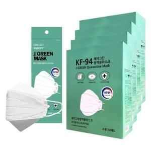 KF94 제이그린 소형 어린이 마스크 200매(50매입 4박스) 개별포장 식약처 의약외품 4중고효율필터 프리미엄