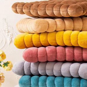 쿠키 방석 벨벳 비스킷 사각쿠션 거실 침실 소파 홈데코 인테리어 쿠션 포근 푹신한 두꺼운