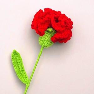 니트 돈다발케이크 핸드 꽃 원사 크로셰 카네이션 DIY 짠 꽃다발 의 날 선물 장식