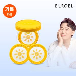 [엘로엘] 파데프리 선쿠션 15g 본품2+리필4+클렌징 티슈 증정_ELROEL