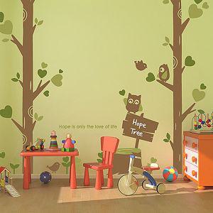 희망나무 포인트그래픽스티커 시트지 인테리어소품 DIY 아이방 장식 캐릭터 리폼 데코