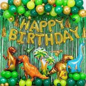 다양한 컬러 정글 공룡 모양 풍선 이벤트 홈파티 용품 세트 파티가 랜드 생일 장식 해피