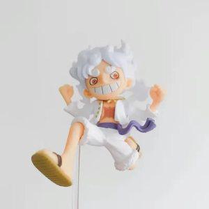 몽키 원피스 한정판 캐릭터 피규어 루피 액션 기어 애니메이션 5 종 카와이 PVC 새츄트 컬렉션 인형 모델