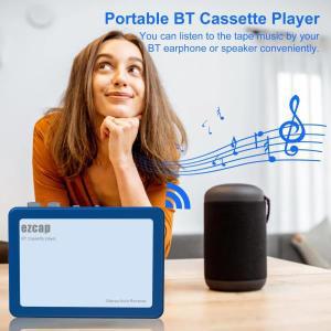 Ezcap215 레트로 테이프 카세트 , 개인 스테레오 블루투스 전송  음악 플레이어, 미니 BT4.2