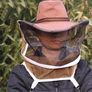 양봉 카우보이 모자 보호대 양봉가 플라이 곤충 그물 편안한 디자인 꿀벌 방지