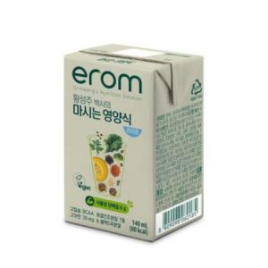 EROM 황성주박사의 마시는 영양식 라이트 식이섬유 동결건조 블랙곡물 140ml 48개_MC