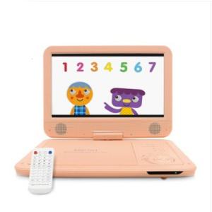 에듀플레이어 교육용 휴대용 DVD CD 플레이어-핑크-최대10시간재생 코드프리 차량용 거치대 생일 선물
