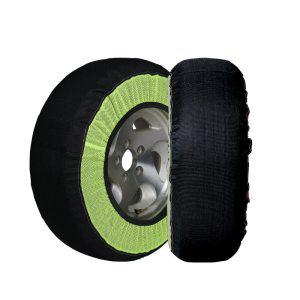 직물 스노우체인 하이 퀄리티 원단 자동 스노우 양말 타이어 미끄럼 그린 컬러-192