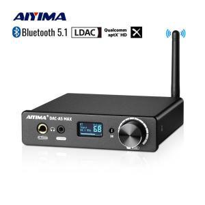 AIYIMA 오디오 A5 맥스 미니 소형 DAC 헤드폰 앰프 ES9038K2M 디코더 블루투스 5.1 APTX-LDAC 지지대 DSD25