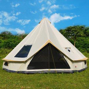 에어 원터치 쉘터 도킹 캠핑 텐트 8-12 인용 500*500*300CM 몽골 유르트 가족 여행 하이킹 모기 방지 해가