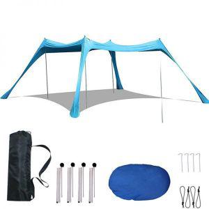 캐노피천막 해변 그늘 캐노피 UPF 50 UV 보호 가족 텐트 야외 캠핑 낚시 뒤뜰 차양 천막