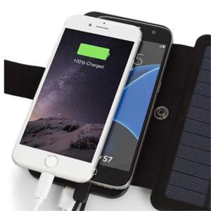 접이식 여행용 태양열 배터리 전지팩 6W 낚시 스마트폰 보조 부착 등산 USB