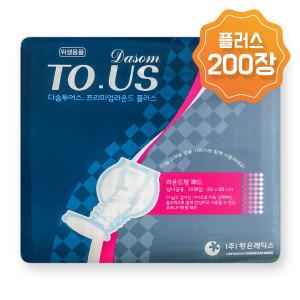 투어스 프리미엄 라운드 플러스 속기저귀 오버나이트 200매