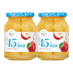 복음자리 45도과일잼 사과, 350g, 2개