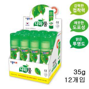 종이나라 나라풀 35g 12개 1상자 고체풀 딱풀 문구 종이나라풀_MC