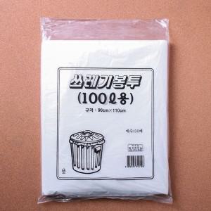100L 재활용봉투 흰색 50매 분리수거 쓰레기봉투