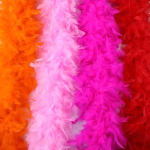 의류부자재 핑크 터키 마라부 깃털 보아 웨딩 드레스 의류 스카프 염색 DIY 의상 파티 액세서리 2 m 60 g