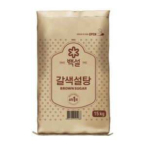 CJ제일제당 백설 갈색설탕 15kg