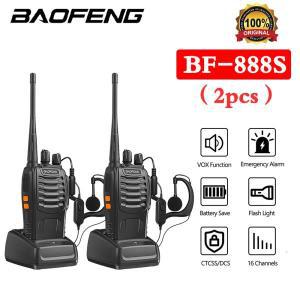 Baofeng 장거리등 워키토키 UHF 400-470MHZ 양방향 햄 라디오 트랜시버 사냥용 USB 888s 2 개