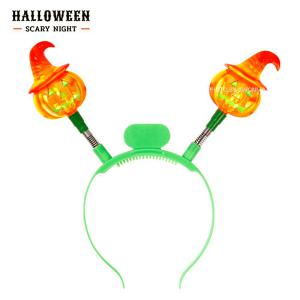 [디작소]할로윈 LED 호박머리띠-오렌지