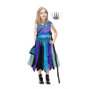 [디작소]할로윈 퀸 코스튬 캐릭터 여아동 파티 드레스 옷 소품